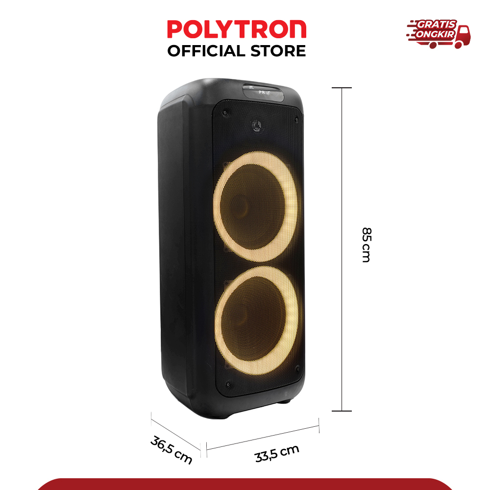 Polytron Party Speaker Bluetooth Karaoke Portable Wireless PPS 10L22